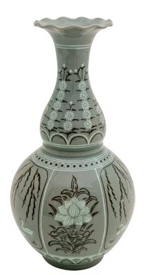 서리꽃무늬 색자기